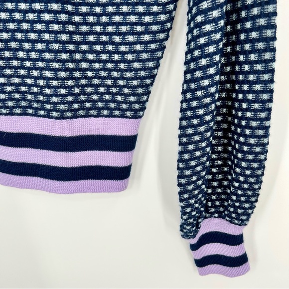 NWT Happy Sheep Turtleneck Ugly Sweater Pullover Fair Isle Striped Cashmere XS - Picture 6 of 12